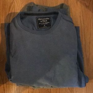 Abercrombie blue crew neck